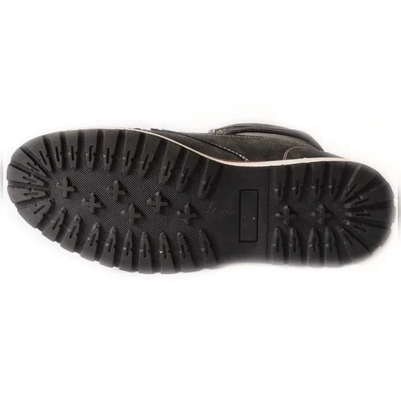 MILITARY COMBAT STYLE ANKLE BOOTS LEATHER LINED SH - Picture 5 of 5